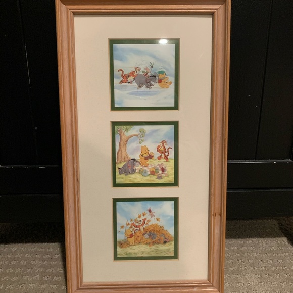 THREE WINNIE THE POOH PRINTS & FRAMES - Picture 3 of 4